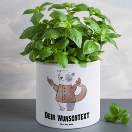 Mr. & Mrs. Panda Personalisierter XL Blumentopf Skorpion Astrologie - Personalisierte Geschenke, Personalisierter Keramiktopf, Personalisierter