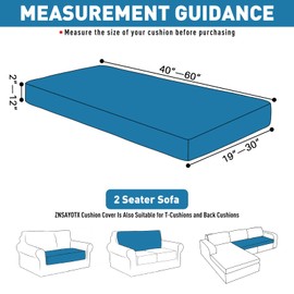 2025 Fashion Cushion Cover 1 Pack for Loveseat, Individual Sofa Seat Covers Removable Washable, L-Shaped Sectional Couch Slipcover Replacement, Super Soft Cozy Universal Protector (1PC, Coffee)