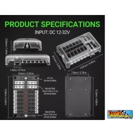 Longacre Master FUSE PANEL  , ROAD RACE  , DRAG RACE , NASCAR , DRIFT CARS , MODIFIED