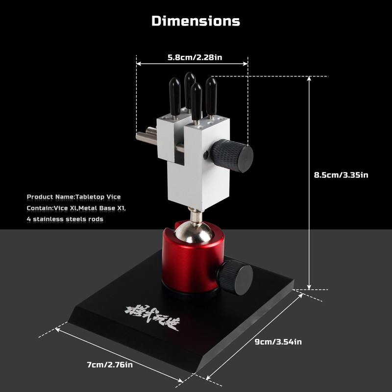 YIDOFENG Tabletop Vise Mini Vice Multifunctional Professional Model Building Tool