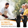 Flintronic Grill Gloves Heat Resistant Fire Resistant Oven Gloves Hand