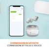 TECHMADE Bluetooth Headphones K111, Bluetooth Headphones with Microphone, Stereo In-Ear