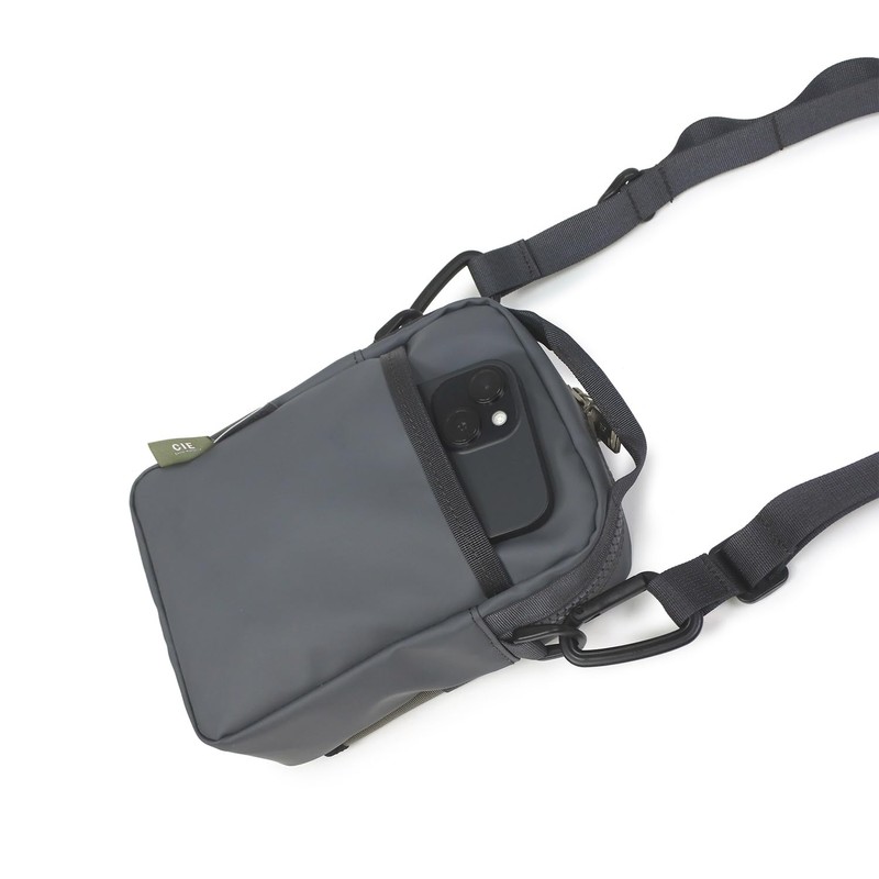 CIE GRID-3 SHOULDER BAG-04 Black, Lightweight, Waterproof Material, Made in