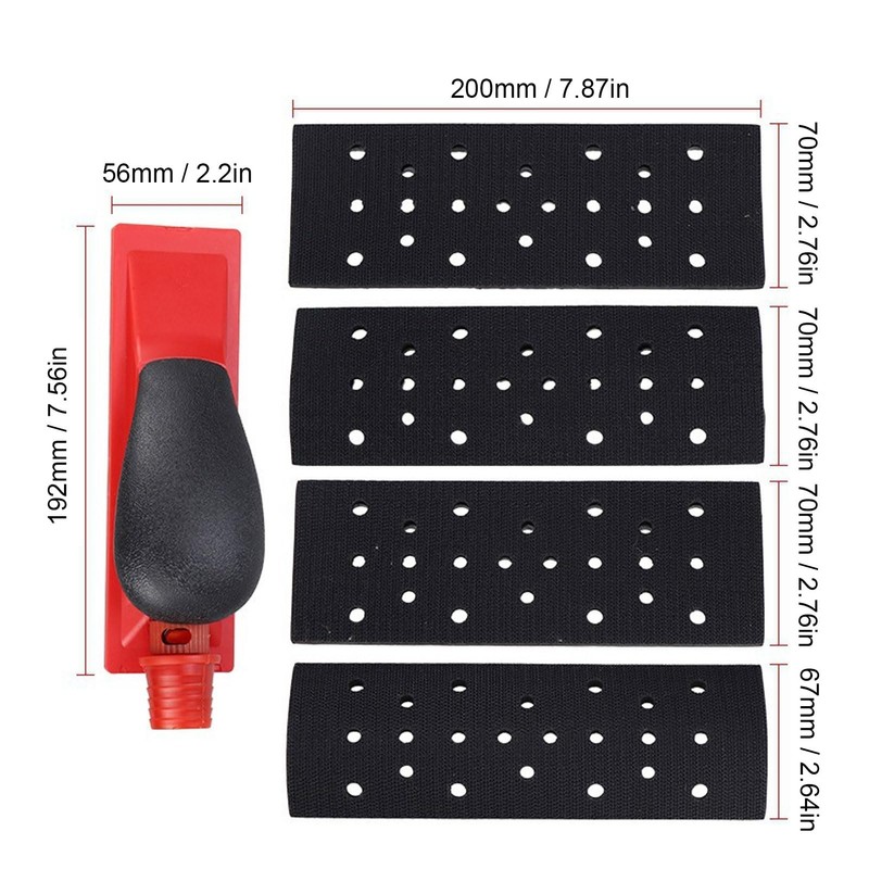 ZAWELIYO Sanding Blocks, Grit Sanding Blocks, Adjustable Air Intake Hand