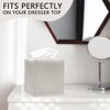 PU Leather Tissue Box Cover – Square Tissue Holder with