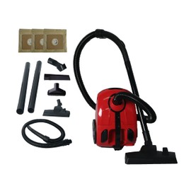 Multi Carpet and Hard Floor Bagged Canister Vacuum Cleaner with Crevice and Upholstery Tools
