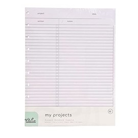 Talia Discbound Notebook Refills (Project Layout, Midsize (7.5in x 9.75in))