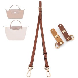 Leather Purse Straps, Replacement Crossbody Shoulder Strap for Le PLIAGE, Punch-Free Leather Strap for Bag Handbag Clutch Accessories Set