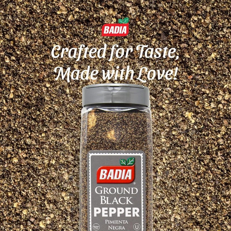 Badia Ground Black Pepper, 16 oz – Pure, Bold &