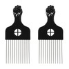 VOCOSTE Pack of 2 Metal Hair Picks, Metal Afro Hair