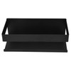 Single Tier Spice Rack 15kg Bearing Capacity Corrosion Resistant Black