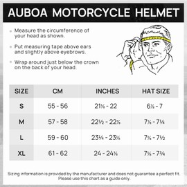 AUBOA Full Face Motorcycle Helmets for Adults Men and Women DOT Approved Street Bike Racing Helmet with Tinted Visor Model MD-813 (Gloss Black, S)