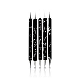 KADS Dot Pen Nail Nail Design Pen / Stipple Tool for 2 Ways Dot Stick Nail Deco Pen Nail Art Decoration Pen 5pcs/set (Size 1)