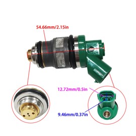 Boat Engine 1571087J00 15710-87J00 Fuel Injector for Suzuki DF40 DF50 1999-2010 Outboard Motor 40HP 50HP, 3 pcs