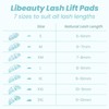 Libeauty Lash Lift Shields, 7 Pairs Lash Lift Pads, Reusable