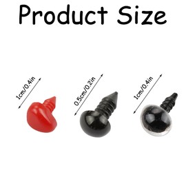 Rumyve 752 pcs Safety Eyes,Plastic Doll Eyes,Crochet Eyes Plastic Button,Teddy Eyes Doll Eyes for Toy Making Colourful Safety Eyes