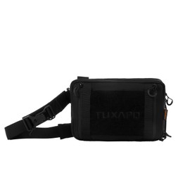 Tuxapo Tactical Shoulder Bag - Small Military Tactical Sling Backpack, Nylon EDC Bag for Hiking Travel Everyday Use, Black, Small, Tactical