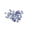 50 pack of 3.1mm matt black mini rig rings. Suitable