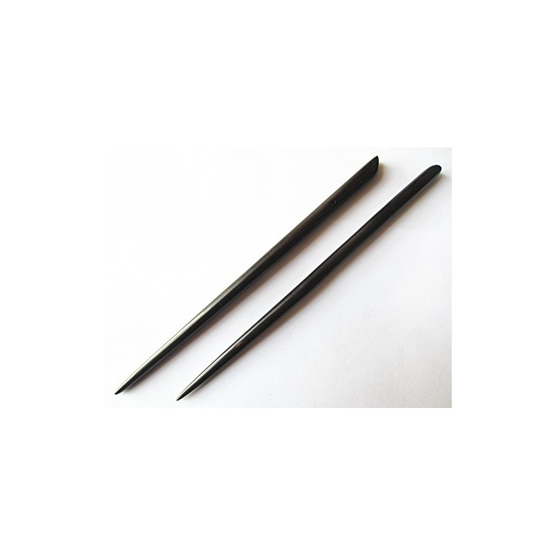 Zz-bs-zg - Juego de 2 varillas de pelo de ébano