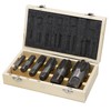 Drill America DWTPT1/4-1-1/4SET 6 Piece NPT Pipe Tap Set in