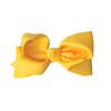 4 Inch Grosgrain Hair Bow for Girls (Yellow)