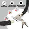 1.2 M Candado De Cadena Antirrobo Para Bicicleta Y Moto
