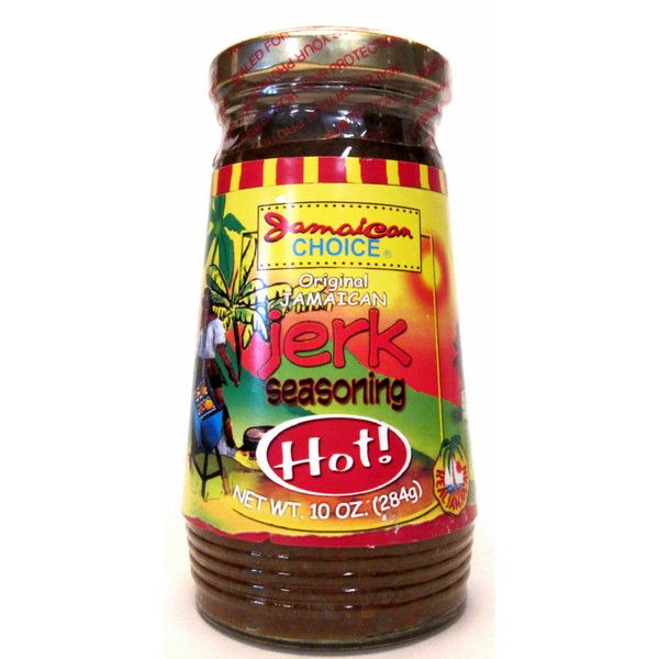 Original Jamaican Jerk Marinade, HOT Seasoning. 10 Oz (2-Pack) by Jamaican Choice