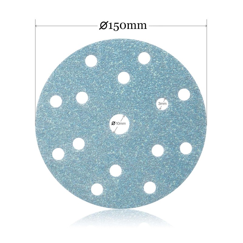 150mm Schleifscheiben Schleifscheiben 6 Zoll 15 Loch Schleifscheibe Pad 800