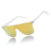 FEISEDY Flat Top Sunglasses for Women Men Trendy Square Frame