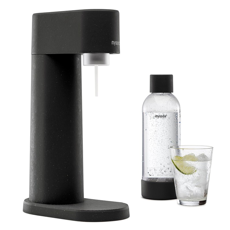 Mysoda 2 x 1L Water Carbonator Water Bottle, BPA-Free Plastic