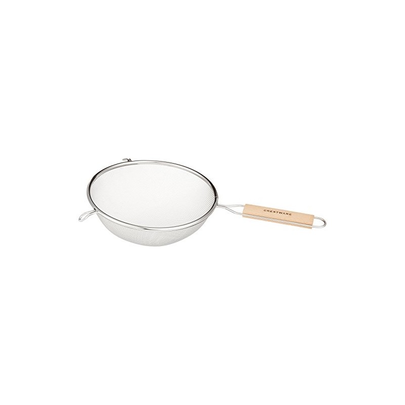 Crestware 8-Inch Fine Single Mesh Strainer