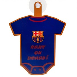 FC Barcelona Football Kit Baby On Board Car Window Sign