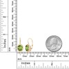 Gem Stone King 3.6 Cttw Aretes de Plata 925 Chapada