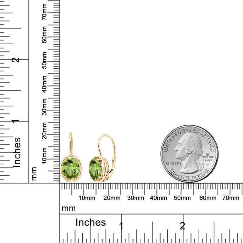 Gem Stone King 3.6 Cttw Aretes de Plata 925 Chapada