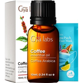 Gya Labs Gya Labs Coffee Essential Oil for Diffusers - 0.34 Fl Oz - 100% Pure Natural Coffee Oil for Hair, Skin, Aromatherapy Fragrance Bath Bombs, Spray & Candle Making Scent
