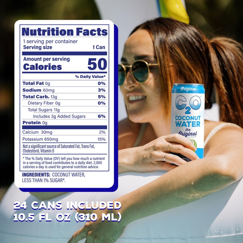C2O - Coconut Water, The Original Flavor (24 Pack, 3