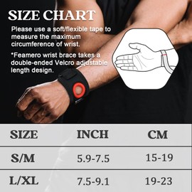 Feamero TFCC Wrist Brace Ulnar Wrist Brace with Compression Rring Pad for Ulnar Sided Wrist Pain, TFCC Tear, Repetitive Wrist Use Injury, DRUJ Instability (S/M)