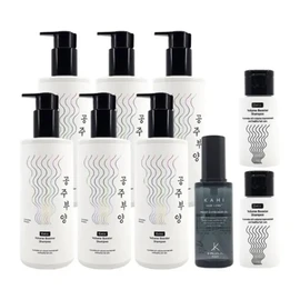 Princess Bulyang Shampoo 6 x 500ml + 2 x 50ml + Shine Oil 56ml / 가히 공주부양 샴푸 500ml 6개+50ml 2개+샤인오일 56ml