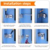 Dfuqanb Pack of 2 Stainless Steel 90 Degree Hasp Lock,