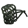 Real Leather Dog Basket Muzzle #115 Black (Circumference 18", Snout