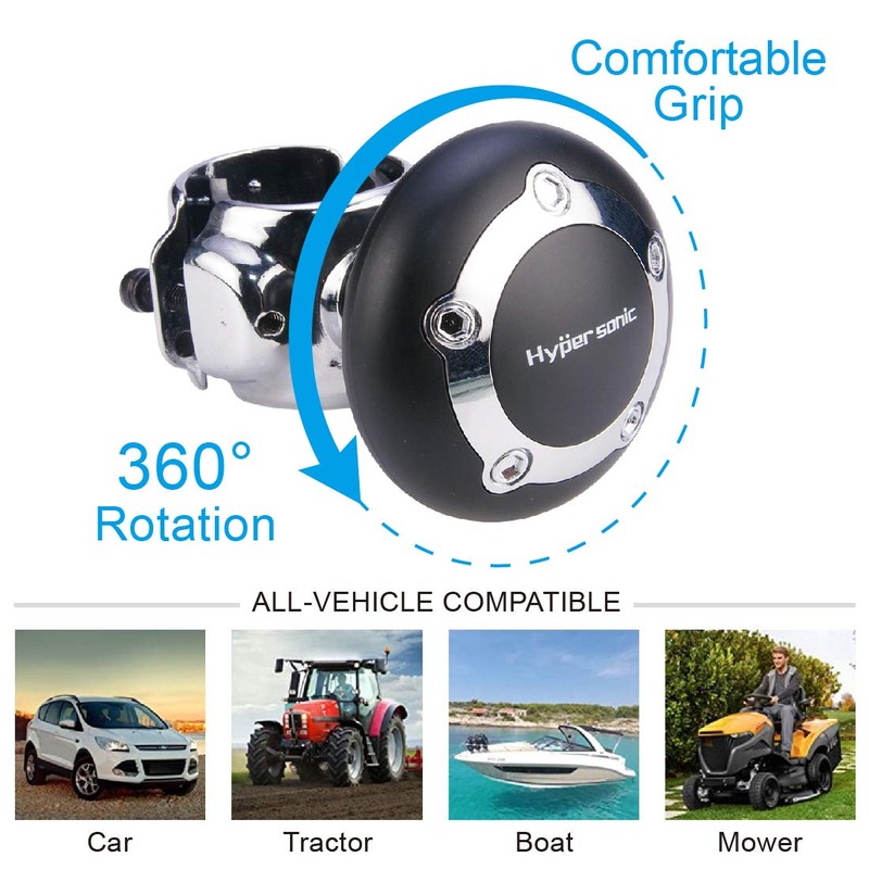 Hypersonic Car Power Handle Spinner Steering Wheel Knob in