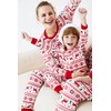 PATPAT Family Christmas Pajamas Matching Sets Reindeer Snowflake Pattern Pajamas