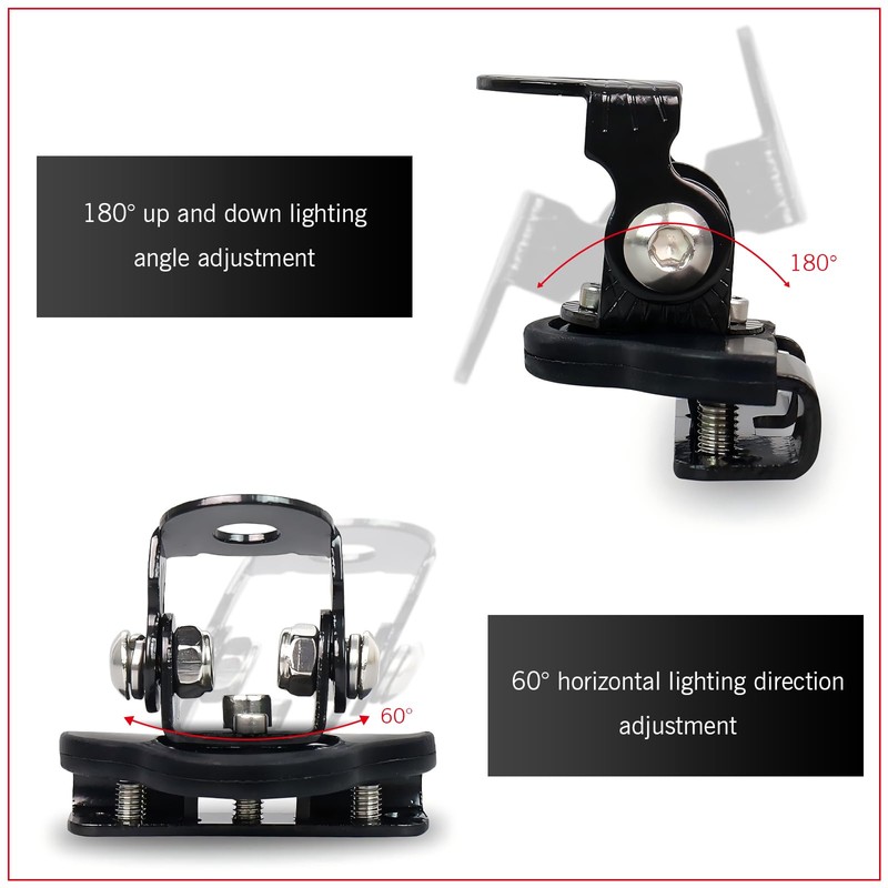 Dogary 2 PCS Automotive LED Light Bar Mounting Bracket, Non-Destructive