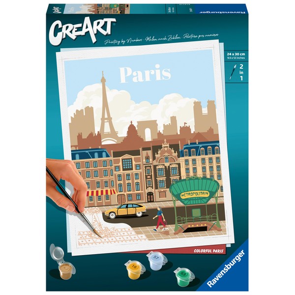 Ravensburger CreArt 23687 Painting by Numbers Colourful Paris from 12 Years
