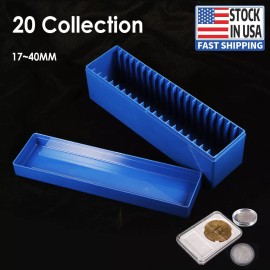Paddsun 1PC Coin Storage Box Case for 20 Slab Coin Holders For PCGS NGC PCCB PMGab Coins