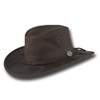 Barmah Hats Foldaway Bronco Leather Hat - Item 1060 -
