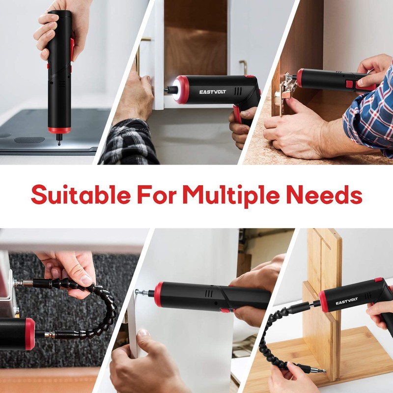 Eastvolt 4V Cordless Screwdriver, 6Nm Electric Screwdriver Rechargeable with 90
