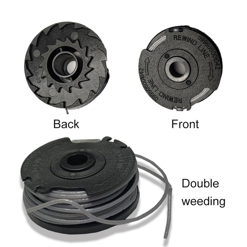 String Trimmer Replacement Spool Line,3 PCS Strimmer Spool Compatible with