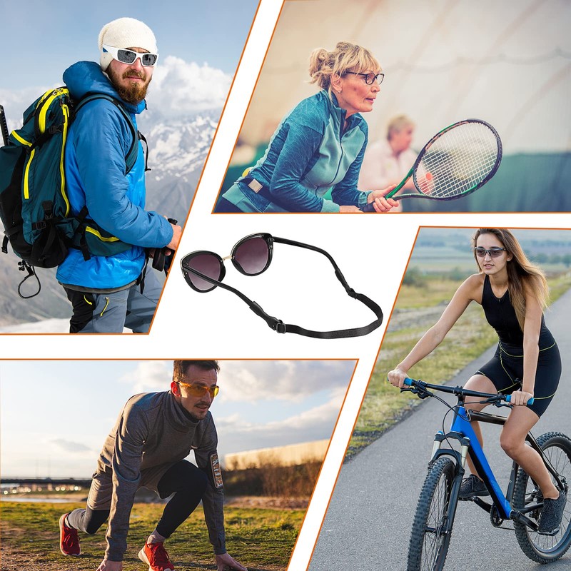 SMARTTOP Adjustable Glasses Strap-6 Pack No Tail Eyeglass Straps Eyewear