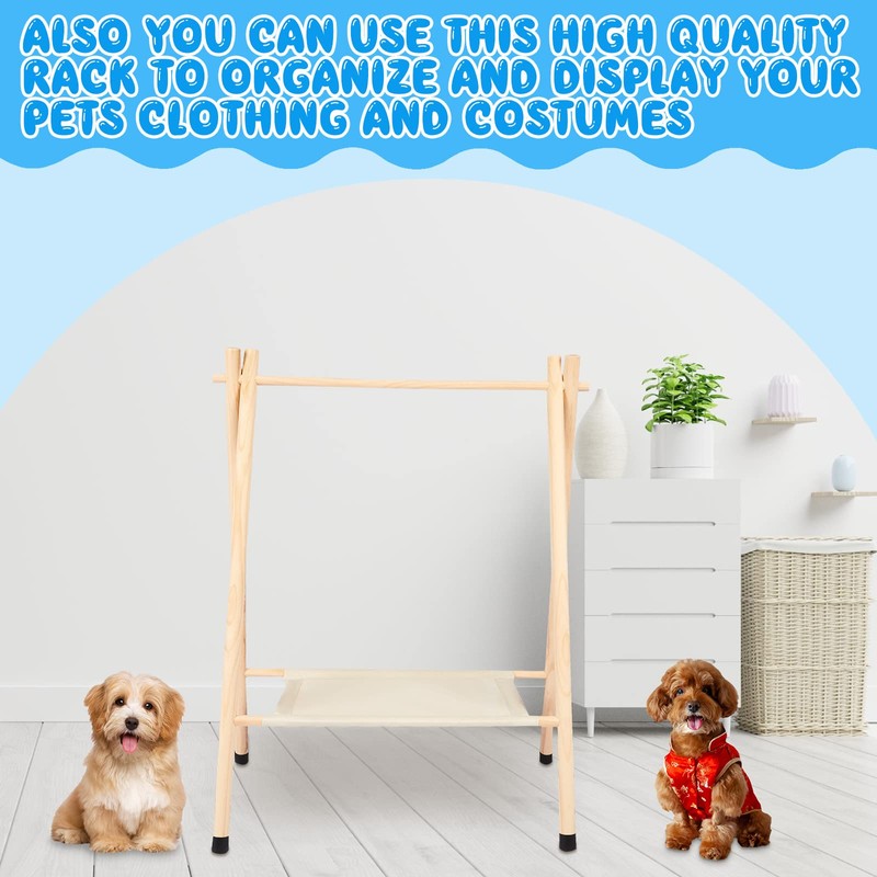 Queekay Baby Clothing Rack for Baby Shower Toddlers Wooden Kids